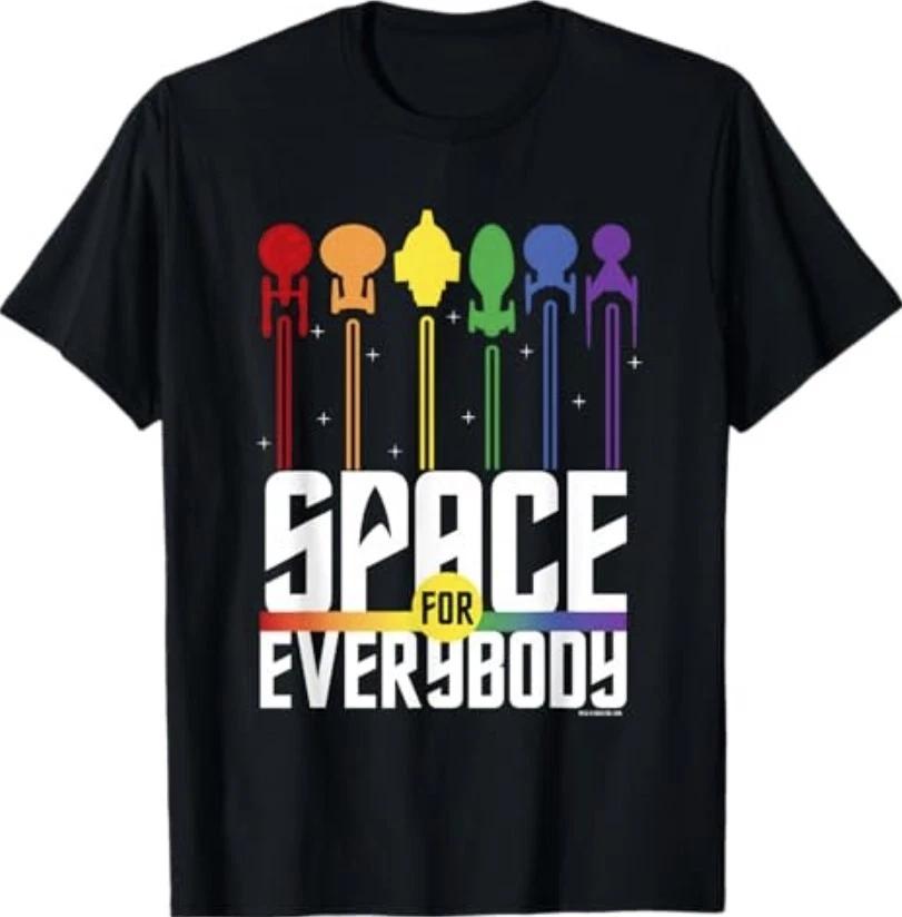 Star Trek Pride Space for Everybody Officially Licensed T-Shirt XL