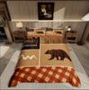 Homewish Set Copripiumino Animale Cervo Set Biancheria da Letto Caccia Fauna Selvatica del Bosco Per Adolescenti Decorazione Safari nella Giungla