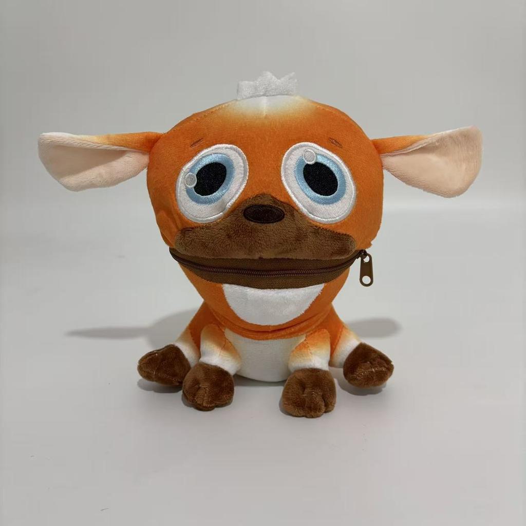 Dark Pals Binky Drinky Plüschmonster Stofftier Cartoon Horror Spiel Charakter Puppe Schreibtischdekoration Sammlerstück Geschenk für Spielefans Kinder und Anime-Liebhaber