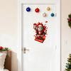Weihnachten Kreativer visueller Effekt Gebrochene Wand Cartoon Aufkleber Festliche Atmosphäre Wohnzimmer Heimdekoration Wandaufkleber