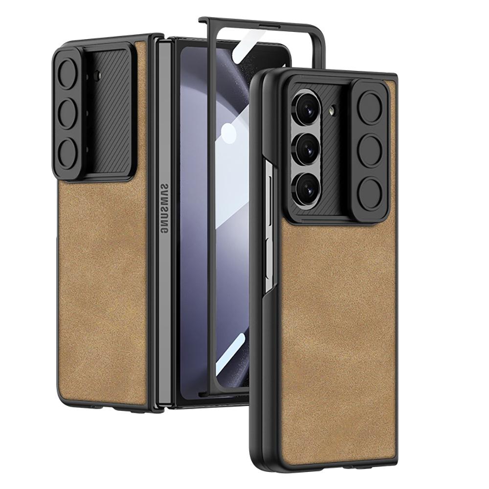 Objektiv Posuvné Posuvné okénko Skládací pouzdro na telefon Vhodné pro Samsung Galaxy Z Fold 5 PC Hard Case Ochranný kryt proti pádu