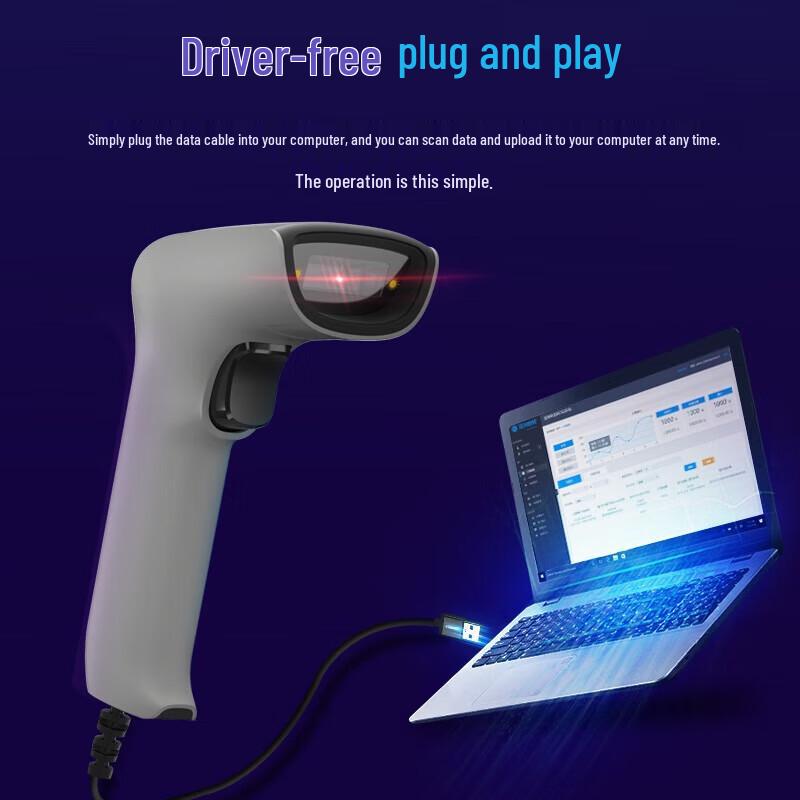 GEPAD Kabelgebundener 1D/2D Barcode-Scanner Y-280