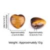 Ciondolo Cuore in Agata di Cristallo Naturale da 25 mm, Foro Grande da 3 mm Perforato Trasversalmente Charms di Pietra Preziosa per Gioielli Fai-da-Te