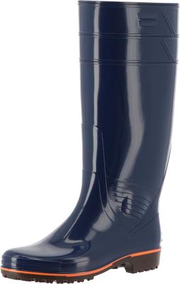 ZACTAS Z-01 Oil-Resistant Hygienic Long Rain Boots Blue 26cm Made In Japan PVC Antibacterial Anti-Mold Nylon Lined Work Wellingtons
