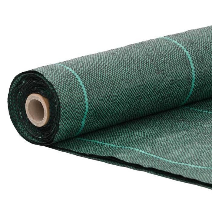VidaXL Membrane anti-mauvaises herbes vert 2x200 m PP, tissu anti-mauvaises herbes, membrane de contrôle des mauvaises 4005268