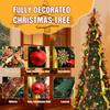 7ft Pre-Lit Christmas Tree with 200 Lights, Foldable & Easy Setup for Holiday Party