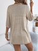 Elegant Bohemian Summer Knit Cardigan - Women's Short Sleeve Style