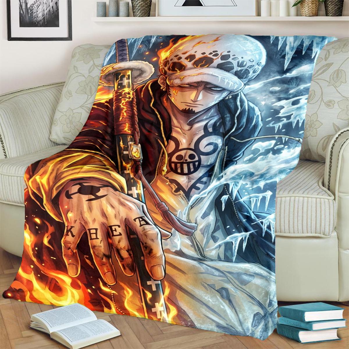 

Cozy ONE PIECE Flannel Blanket Soft Print for Home Bedrooms, Sofas, Chairs, Beds, Picnics, Travel 75x90cm
