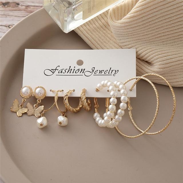 Tone Color Snake Drop Earrings Set Geometric Long Tassel Dangle Earrings Set For Women Of Earrings JewelryGeometric Drop