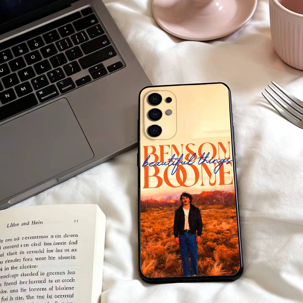 

B-Benson Boone Singer Phone Case For Samsung S25,24,23,22,30,21,10,9,Ultra,Plus,Lite,FE,4,5 G Soft Black Case Samsung S24fe