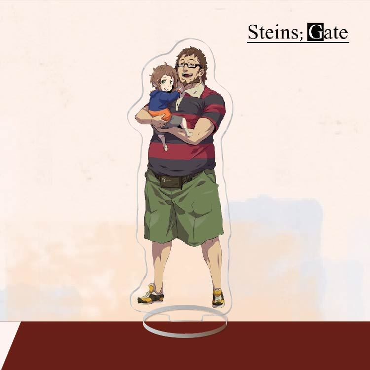 Anime Acrylic Stand Action Figure Toy Steins Gate PVC Acrylic Okabe Rintarou Desktop Stand Model Toy Gift