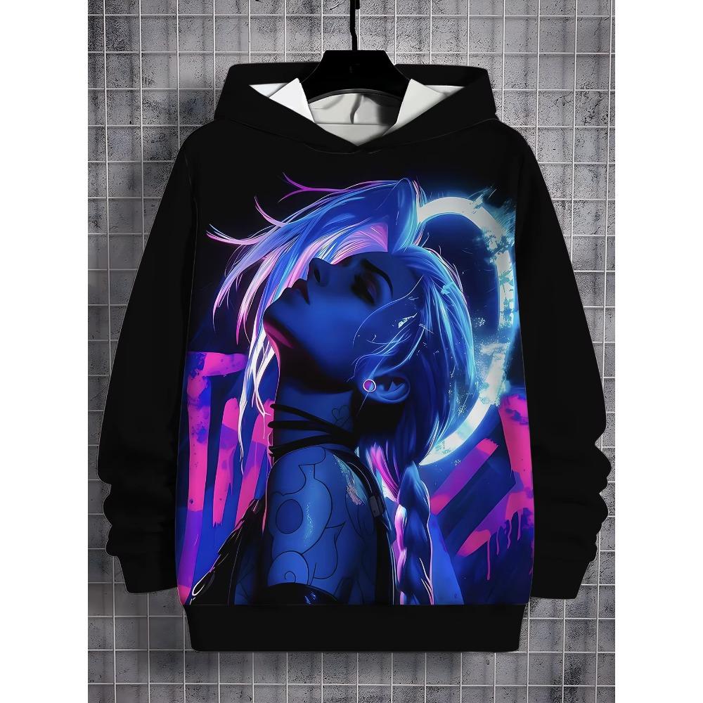 

Anime Game Arcane Jinx 3d Print Hoodies Men Women Fashion Hoodie Sweatshirt Women Sweats Unisex Tracksuit Pullovers Clothes Lol XS