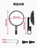 KEMIMOTO Motorcycle Bar End Mirrors for Yamaha Motorcycles - Road Legal, Round, Left and Right Set, Angle Adjustable, Fits MT07/MT09/MT10/MT01/MT125/X