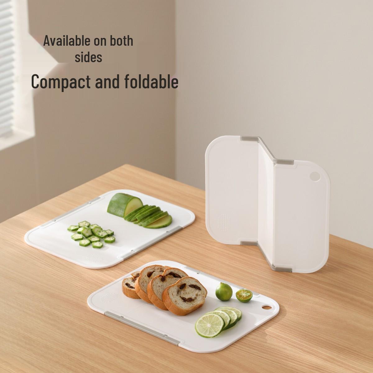 

FaSoLa Tri-Fold Ultra-Thin Non-Slip Portable Cutting Board for Kitchen and Camping. White (27x20cm)