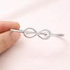 Infinity Silver Cuff Bracelet – 925 Sterling Silver Minimalist Bangle, Handmade Jewelry for Women