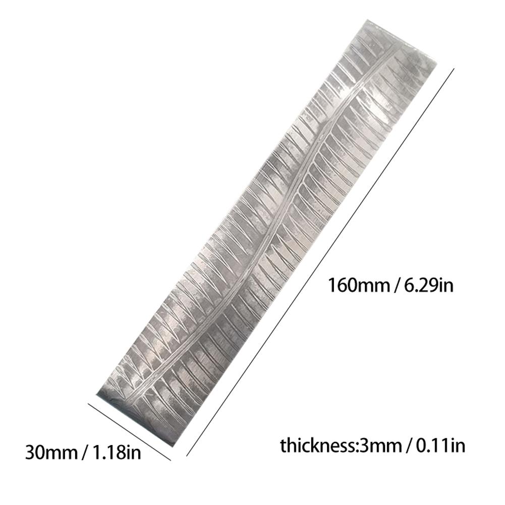 

160*30*3мм Дамаська сталь Заготовка Візерункова сталь Заготовка для різака Ковальські матеріали Загартована Згладжена для різака DIY keel pattern