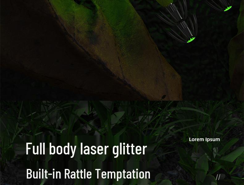 High-Value Spicy Shrimp Lure: Fluorescent, Soft Leg, Sound Bead Squid Hook Umbrella with Big Tail