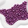 ABS Non-Porous Pearl-Plated Colored Round Beads for DIY Crafts and Fashion Accessories