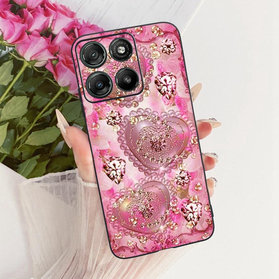 For Motorola Moto G67 MotoG77 Case New Luxury Painted Cover Black Silicone Soft Phone Case For Moto G77 G 67 Back Cover Bumper