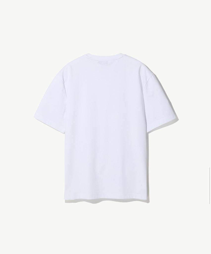 STCO [Black Label] Supima Round Neck Short Sleeve T-Shirt_White (Semi-Oversized Fit)_Stswb91Nsw