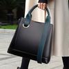 New Handbag Retro Bucket Bag Contrasting Color Women's Messenger Bag Fashionable Large Capacity Tote Bag Women
