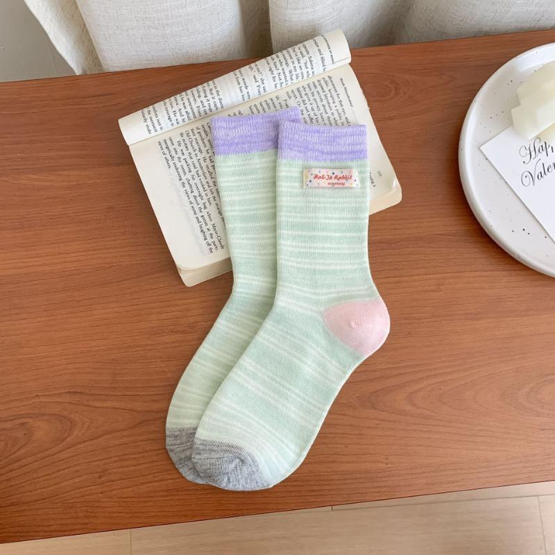 Women's Autumn New Fashion Design Mid - Tube Cotton Socks