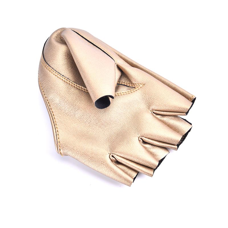 1 Para Bezpalcowych Rękawiczek ze Skóry PU Dla Goth Punk Rock Lolita Harajuku Rękawiczki na Imprezę Sceniczną