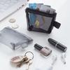Lipstick Cosmetic Bag Clear Mesh Bag Small Item Bag Solid Color Card Bag Mini Coin Purse  Travel