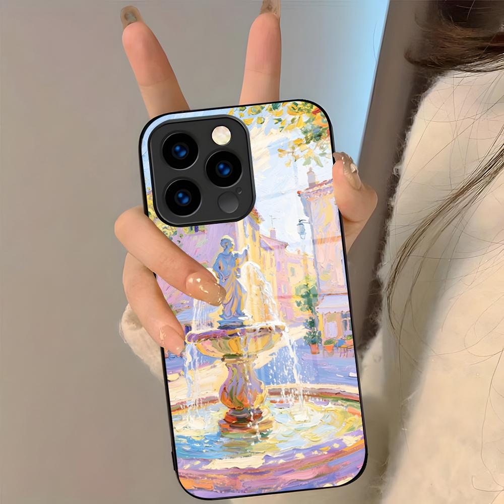 Claude M-Monet Artwork Phone Case For IPhone 17 Pro Max 16 15 14 Pro Max 13 11 Plus Glass Cover