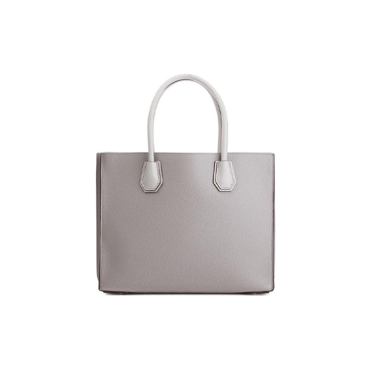 New MICHAEL KORS Mercer Leather Handbag, Shoulder Bag, Crossbody Bag Large Pearl Gray 30T8TM9T3L-PEARL-GREY