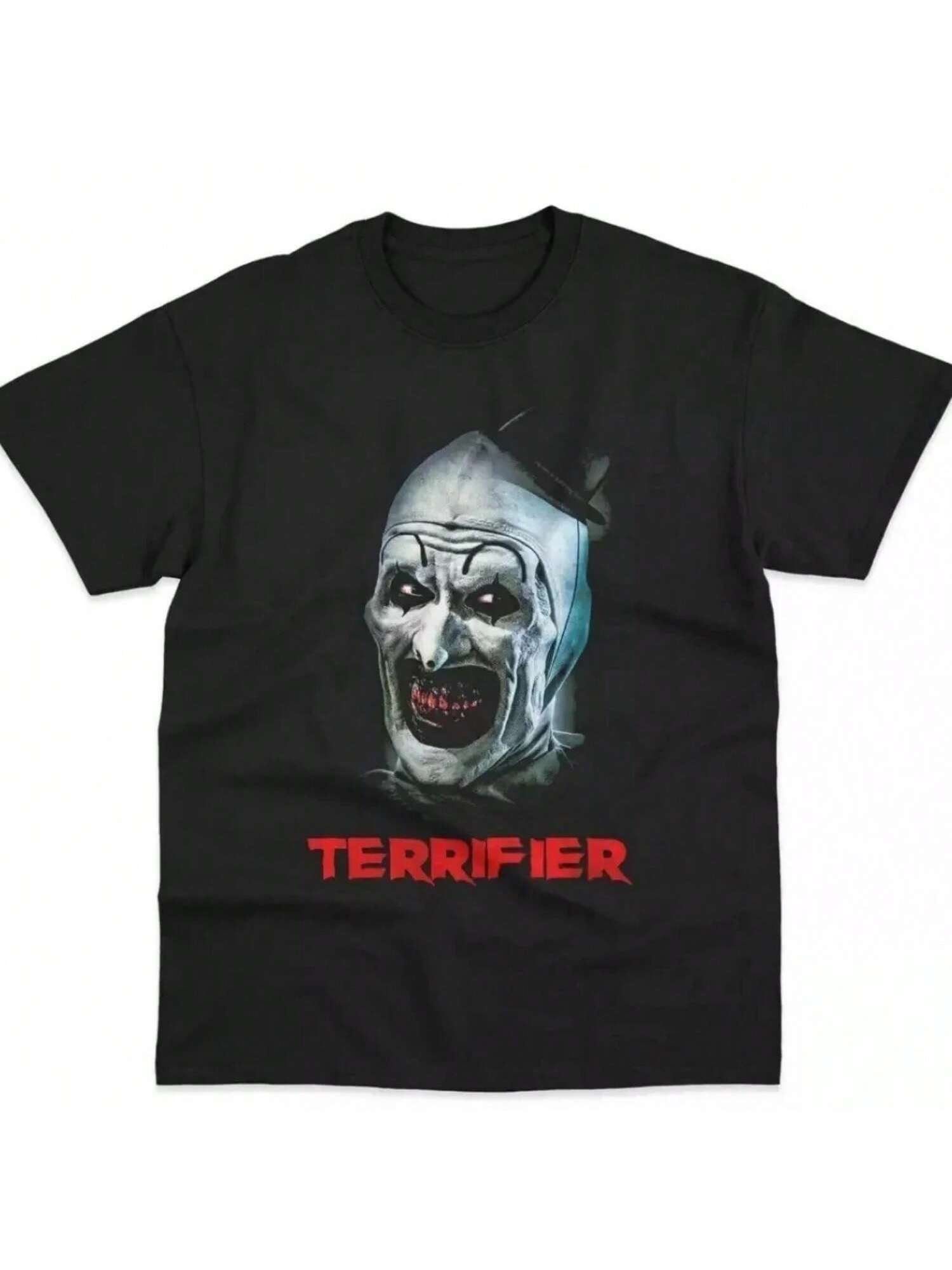 Horror Movie Horror T-Shirt Black Art Clown Classic Printed T-Shirt  Summer Cotton Brand Casual Y2K Top Harajuku S разноцветный