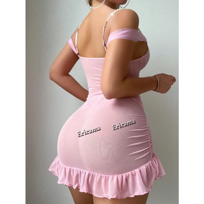 Set Reggiseno e Slip Sexy Intimo Donna Lingerie Sexy Camicia da Notte Sexy Pizzo Pigiami Vestiti Scollo a V Vestiti Pigiami