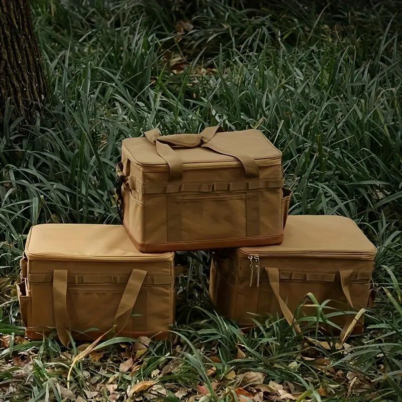 Outdoor Camping Storage Bag BBQ Picnic Extra Hard Anti-collision Bag Multifunctional Meal Kitchenware Set Pot Large Capacity Finishing Bag