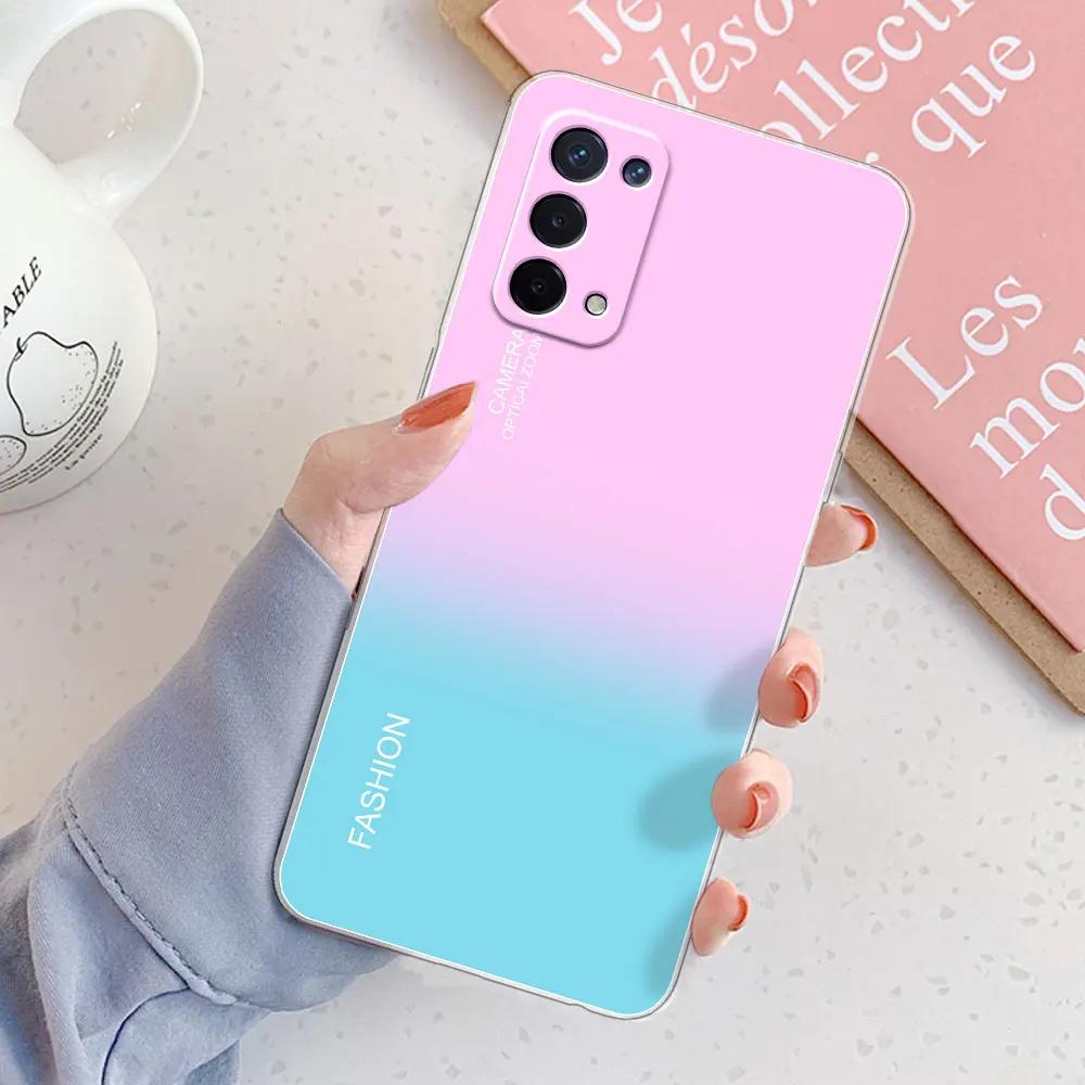 For OPPO A74 5G Case For OPPO A74 Cover Girls Clear Soft Silicone Fundas Phone Cases For OPPOA74 A 74 Case Coque