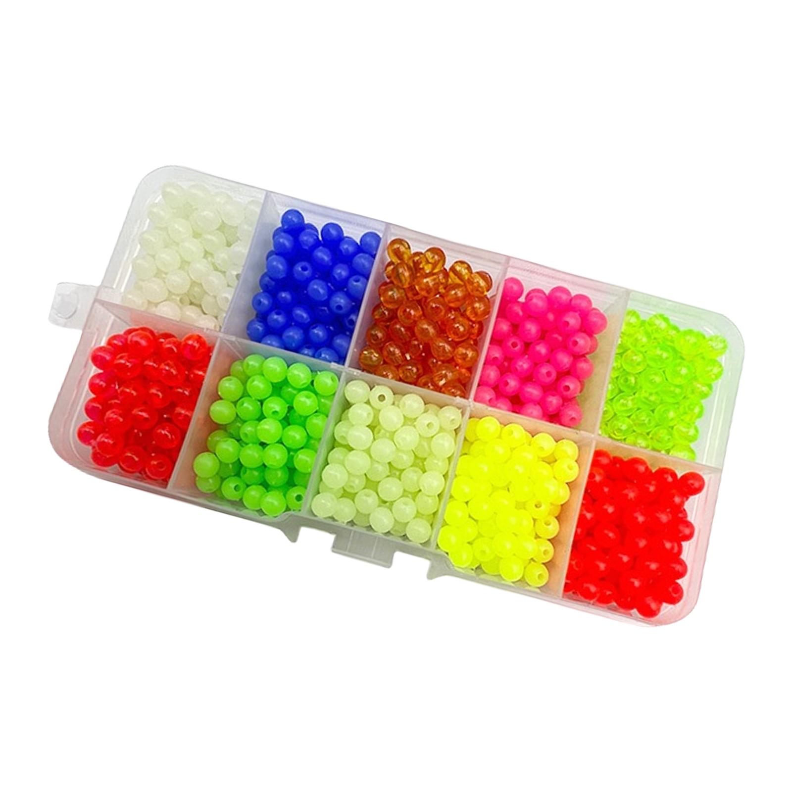 

1000Pcs 5mm Luminous Fishing Beads Glowing Sink Beads Round Fishing Space Beans Stops Lure Accessories Easy to Use