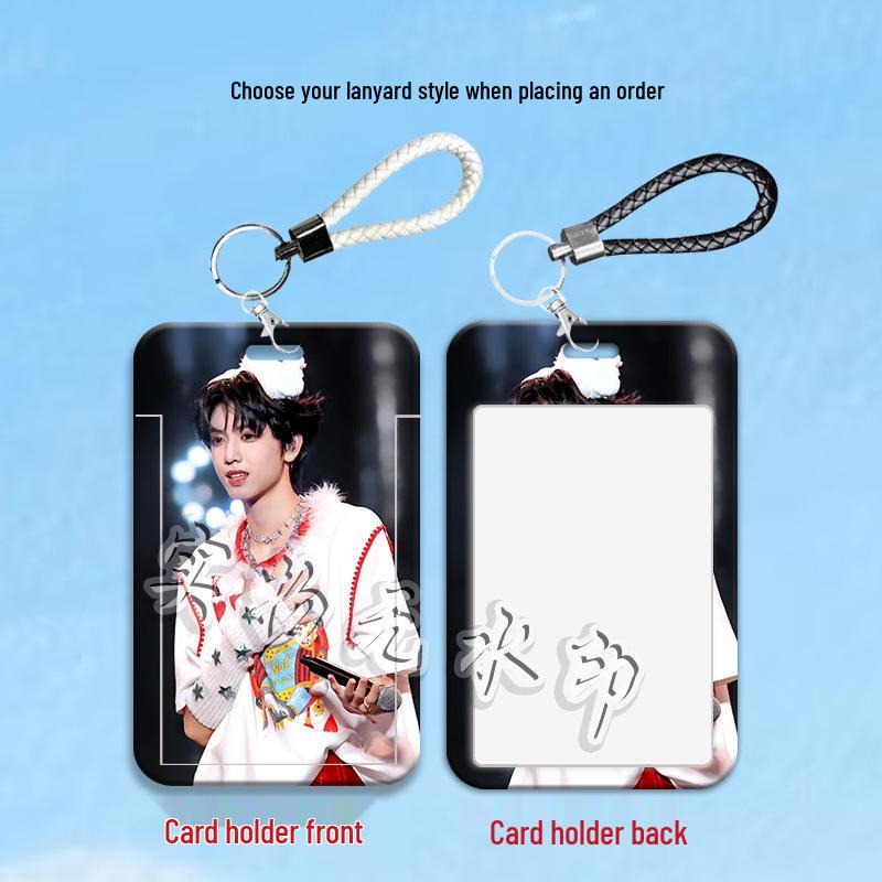 Zhang Guiyuan Student Sliding Card Holder - Handsome Sleeve for Campus, Transportation, or ID Cards