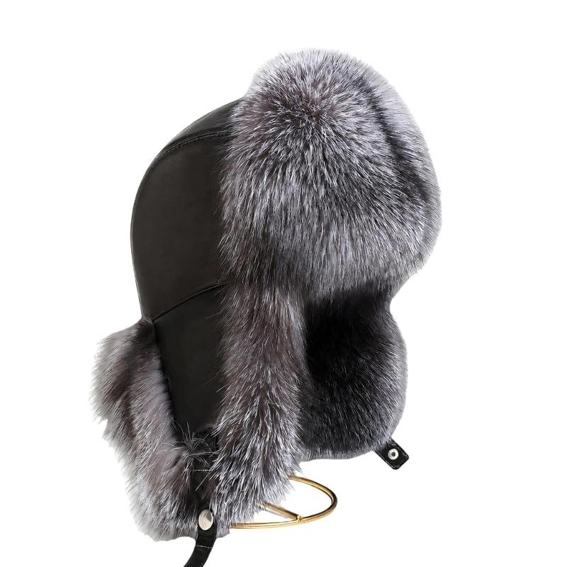 Ear Flap Winter Hat for Women, Men, with Wind Prevent Design, Plush Faux Furs Trim and Coverage Thicken Liner Hat for Daily and Cold Weather