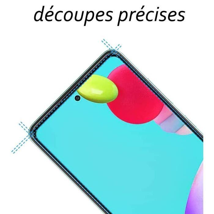 Film de protection - Toproduits® - Samsung Galaxy A52 4G-5G - Verre trempé - Bords noirs - Stylet inclus