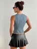 Women's Summer Lace-Up Slim Fit Fashion Top - European & American Style