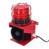 Alarme Sonoro e Luminoso Industrial Sirene de Alta Potência Buzina 115db Alarme Audível Visual de Segurança Instalação na Parede Plugue UE 220V