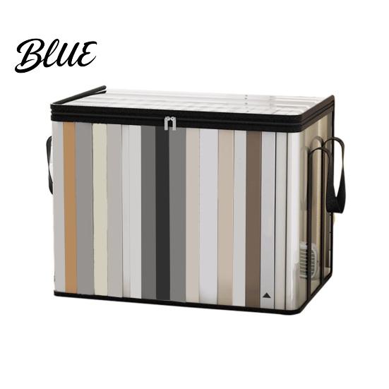 Stationery Storage Bag Clothes Bag Transparent Large Capacity Book Organizer with Zipper And Handle Design Portable for Home Dormitory Visible