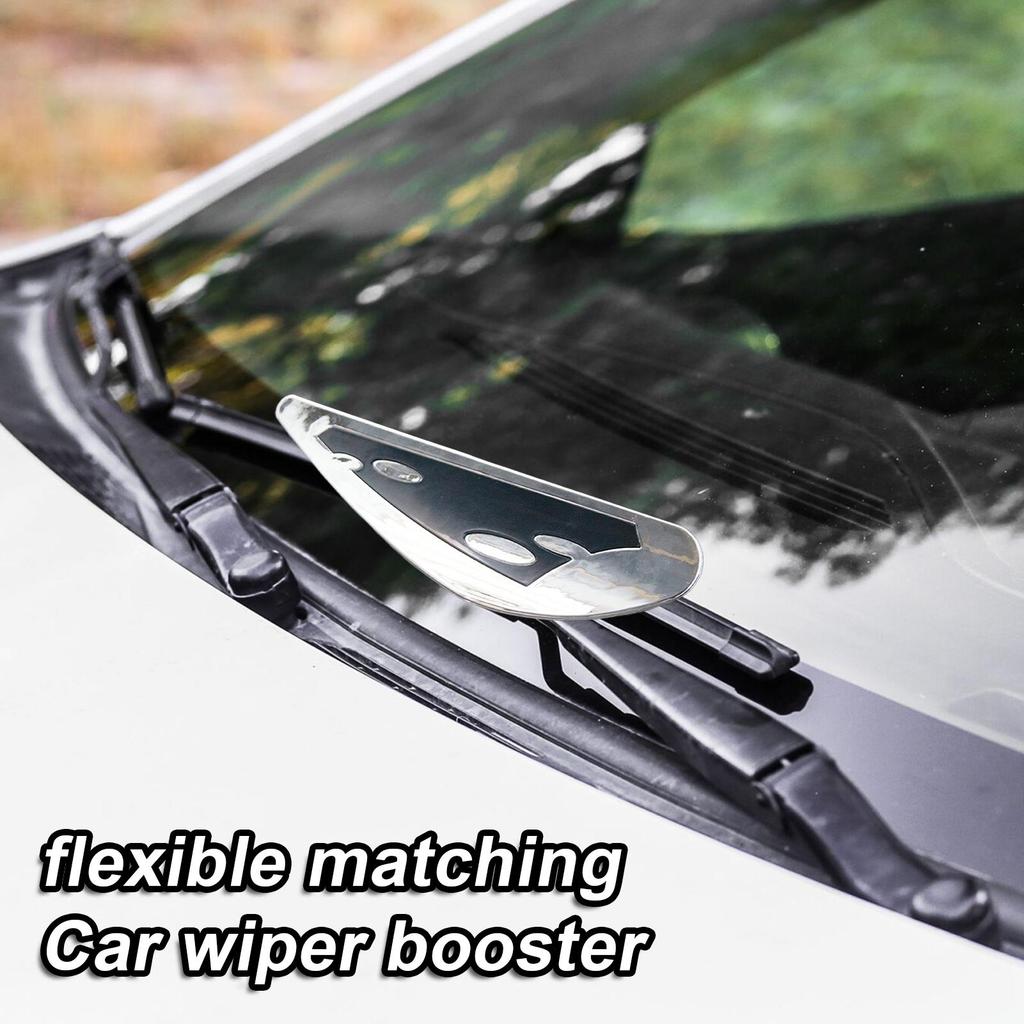 Universal Windshield Wiper Blade Booster, 1Pair Pressure Enhancement Kit for Car Truck SUV, Easy Install for Better Wiping