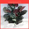 Faux Pot de Plante Verte avec 26 Feuilles pour Décoration Intérieure et Accessoires de Photographie