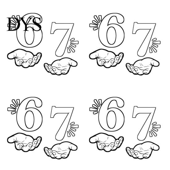 Iron on Design for Textiles 4 Sheets 67 Patches Funny Six Seven Meme Transfers Fabric Colorful Decals T-shirts Canvas Bags DIY Projects Decorative