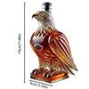 Eagle Whiskeyflaska, bubbelflaska i högborosilikatglas, djurformad ny produkt, djurformad flaska