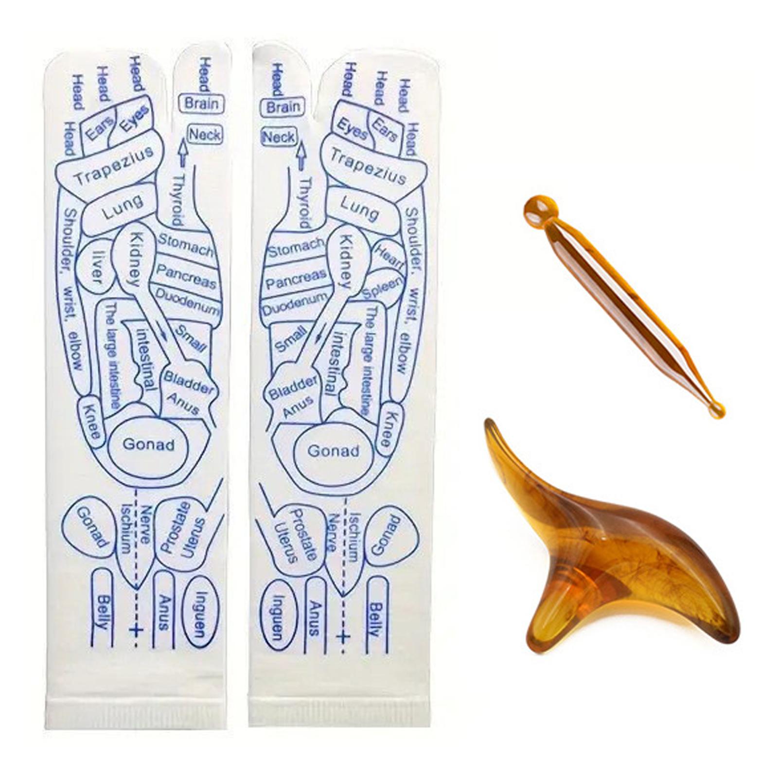 

Набор носков для акупрессуры и рефлексотерапии с массажным инструментом для триггерных точек, носки для массажа ног, боль в ногах