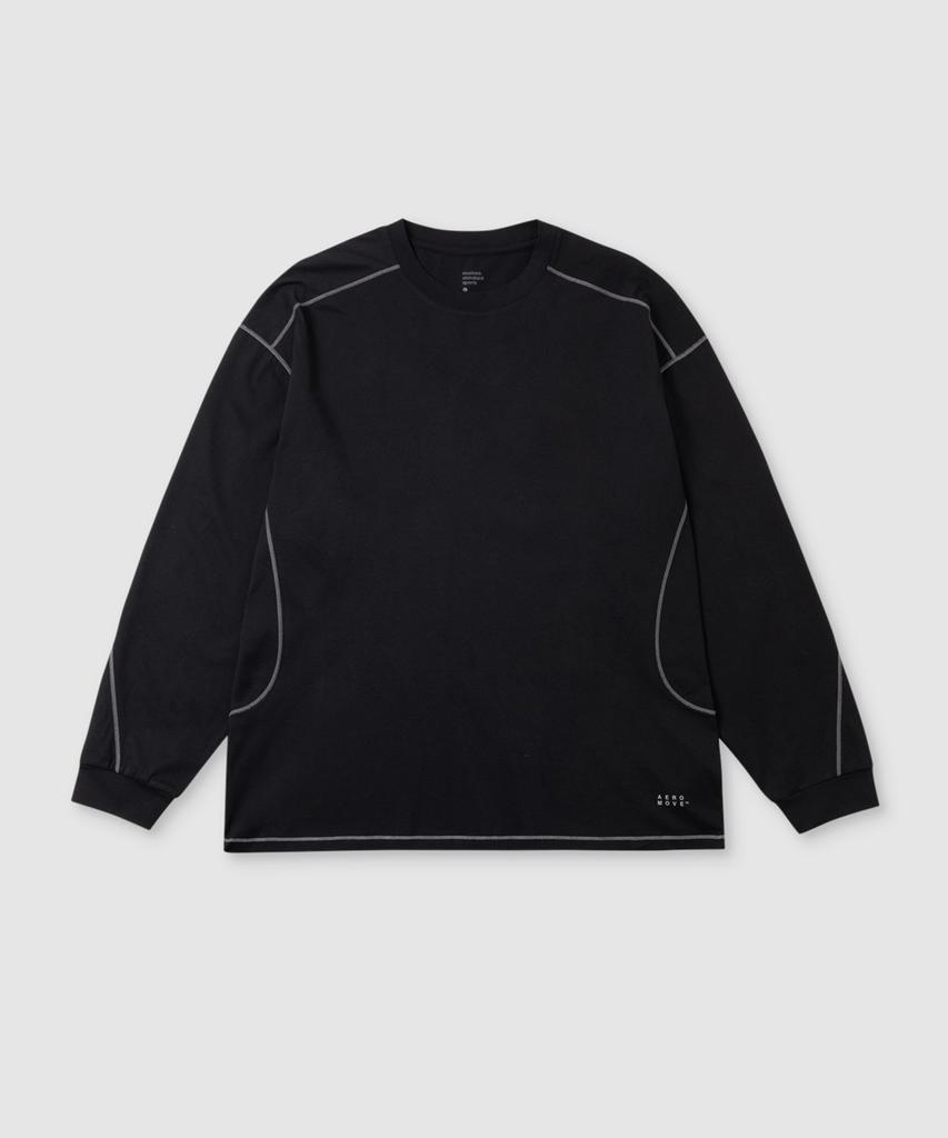 MUSINSA STANDARD SPORTS Quick-Dry Loose Fit Stitch Long Sleeve (4 Colors)