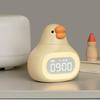 Cartoon Digital Alarm Clock Rechargeable 5Mins Snooze 12/24 Settings Kids Wake Up Sleep