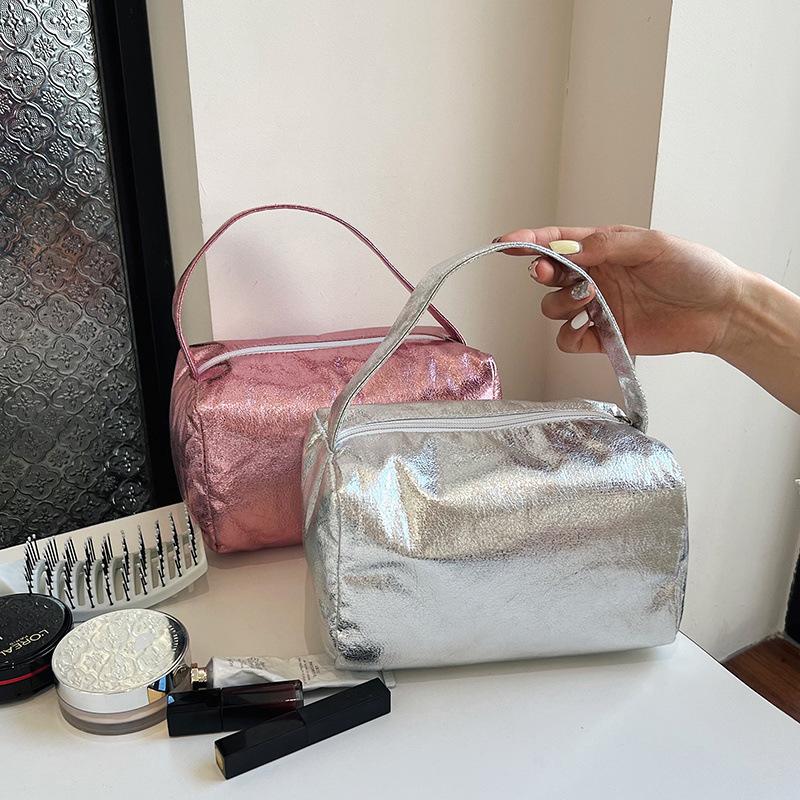 Portable Travel Toiletry Bag Flashy High-value Large-capacity Cosmetics Lipstick Storage Bag Handbag