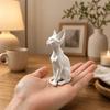 3D‑Printed Hairless Cat Figurine, Animal Sculpture Collectible, Ornament for Desk, Bookshelf and Living‑Room Shelf, Home Decor G